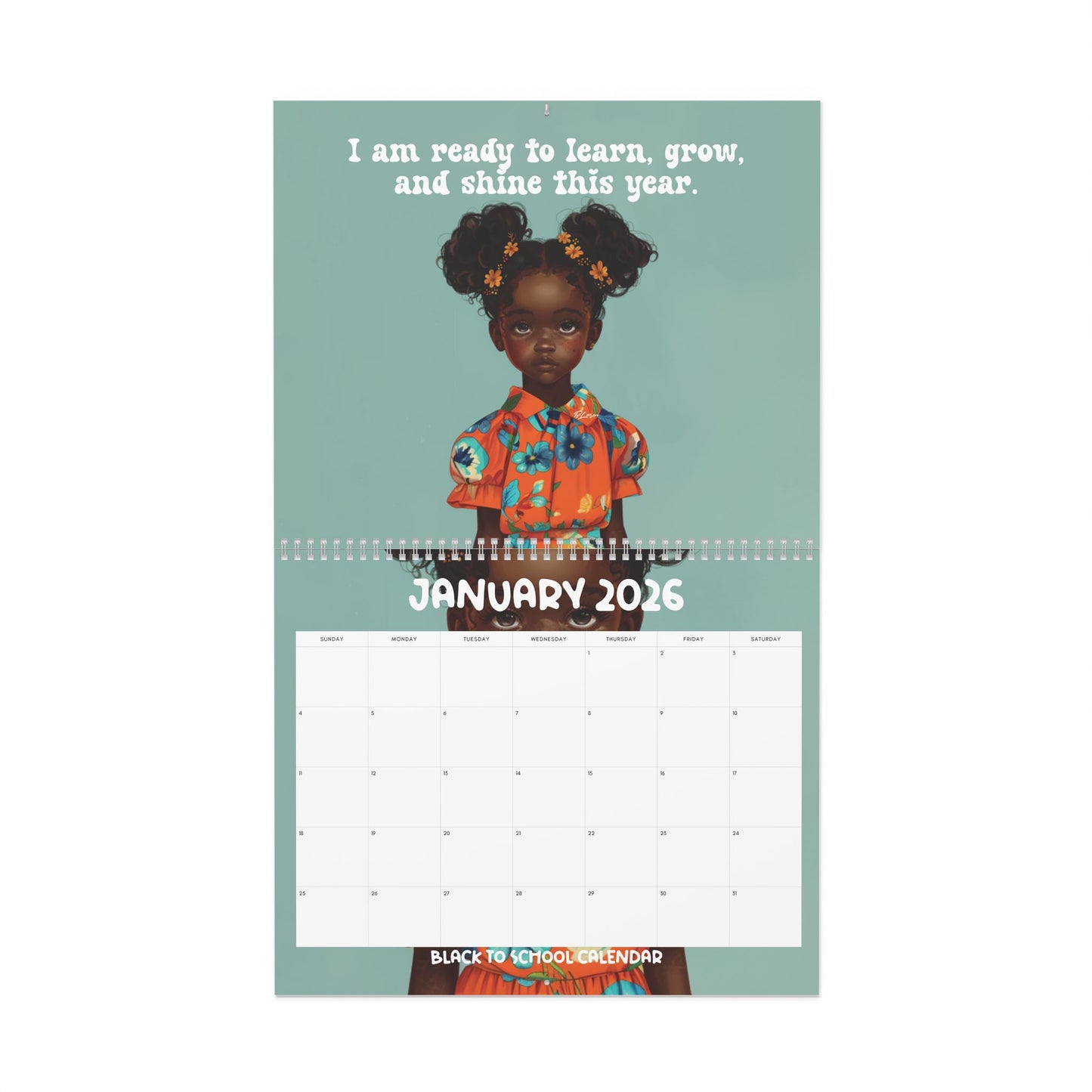 Black To School 2026 Calendar