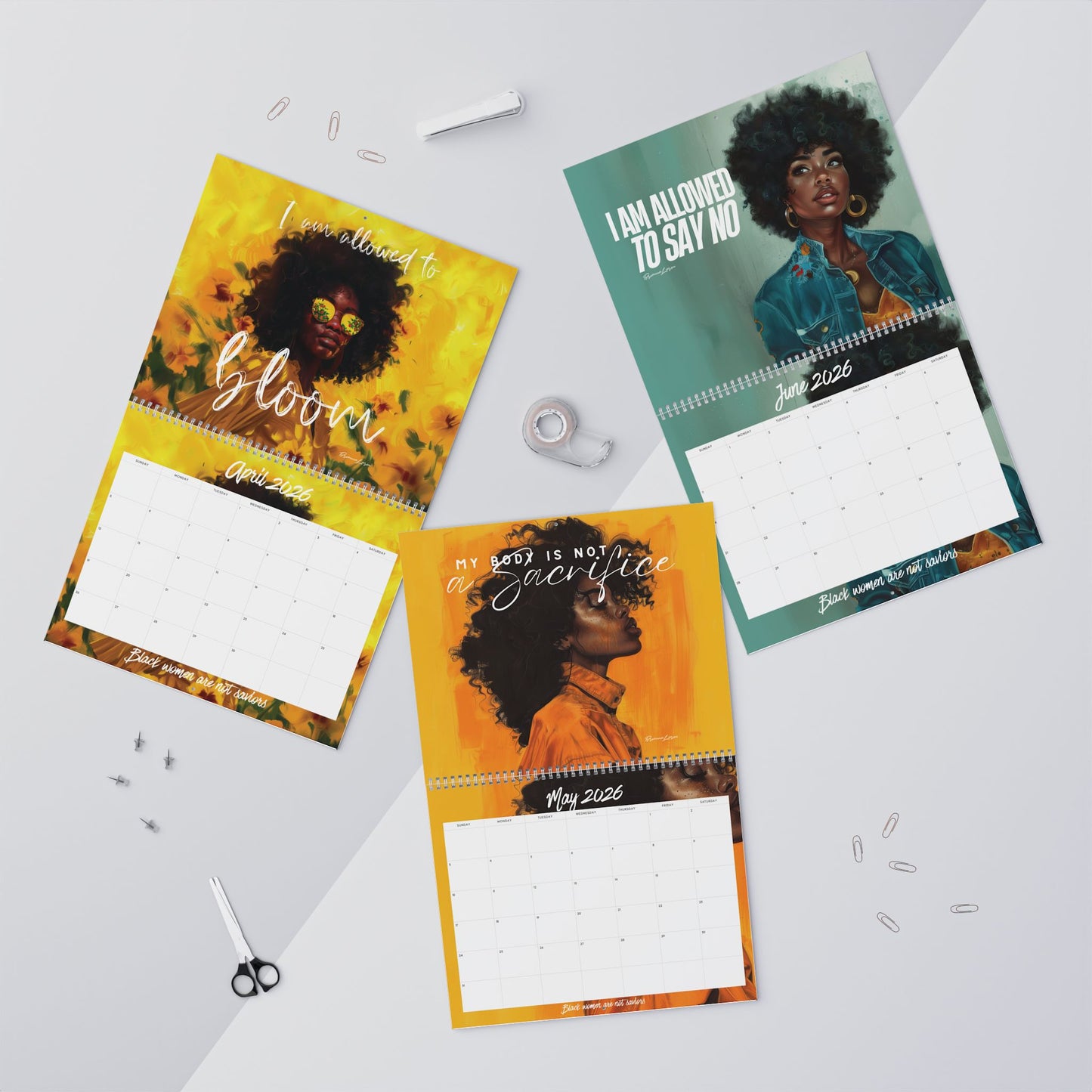 Black Women Aren't Saviors 2026 Calendar