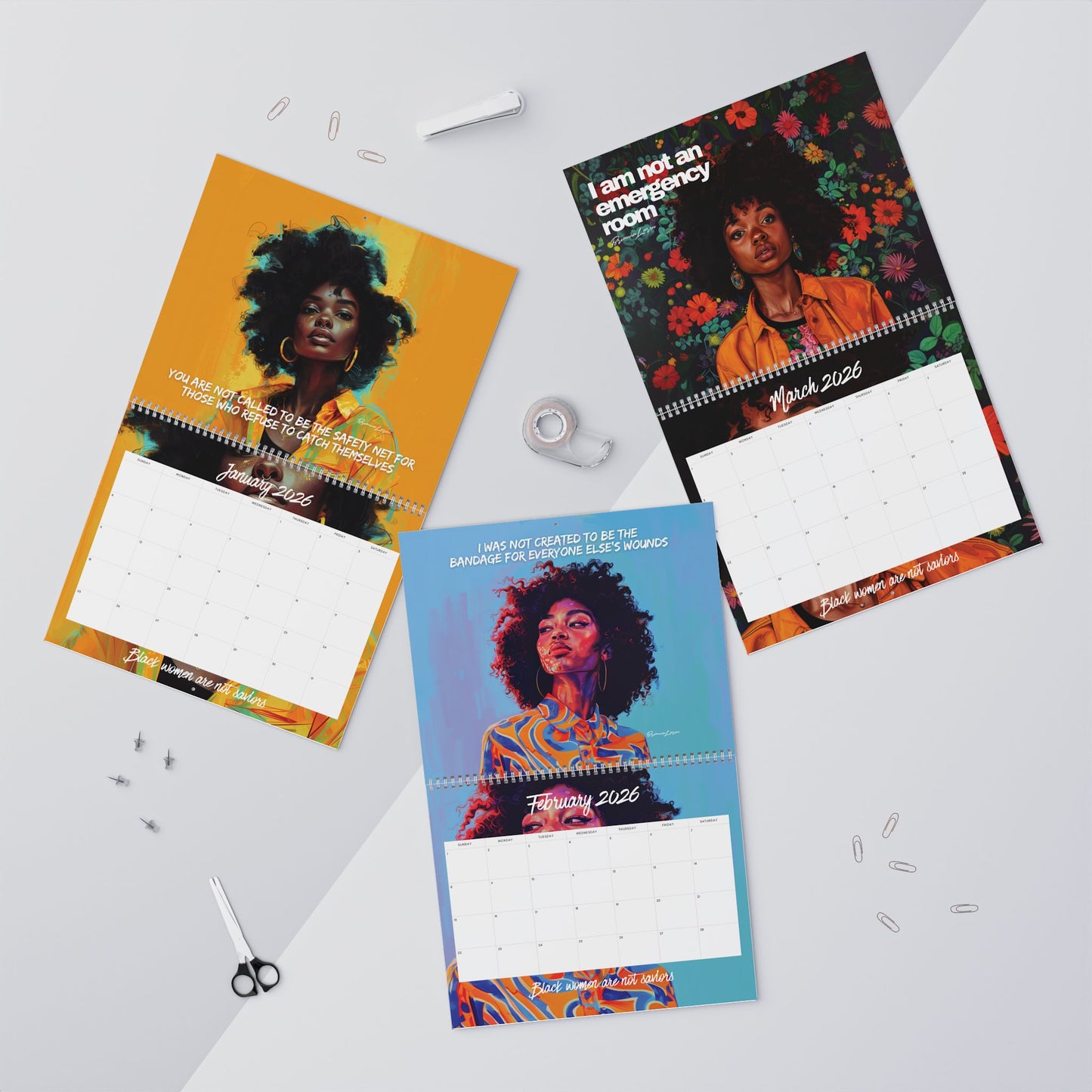 Black Women Aren't Saviors 2026 Calendar