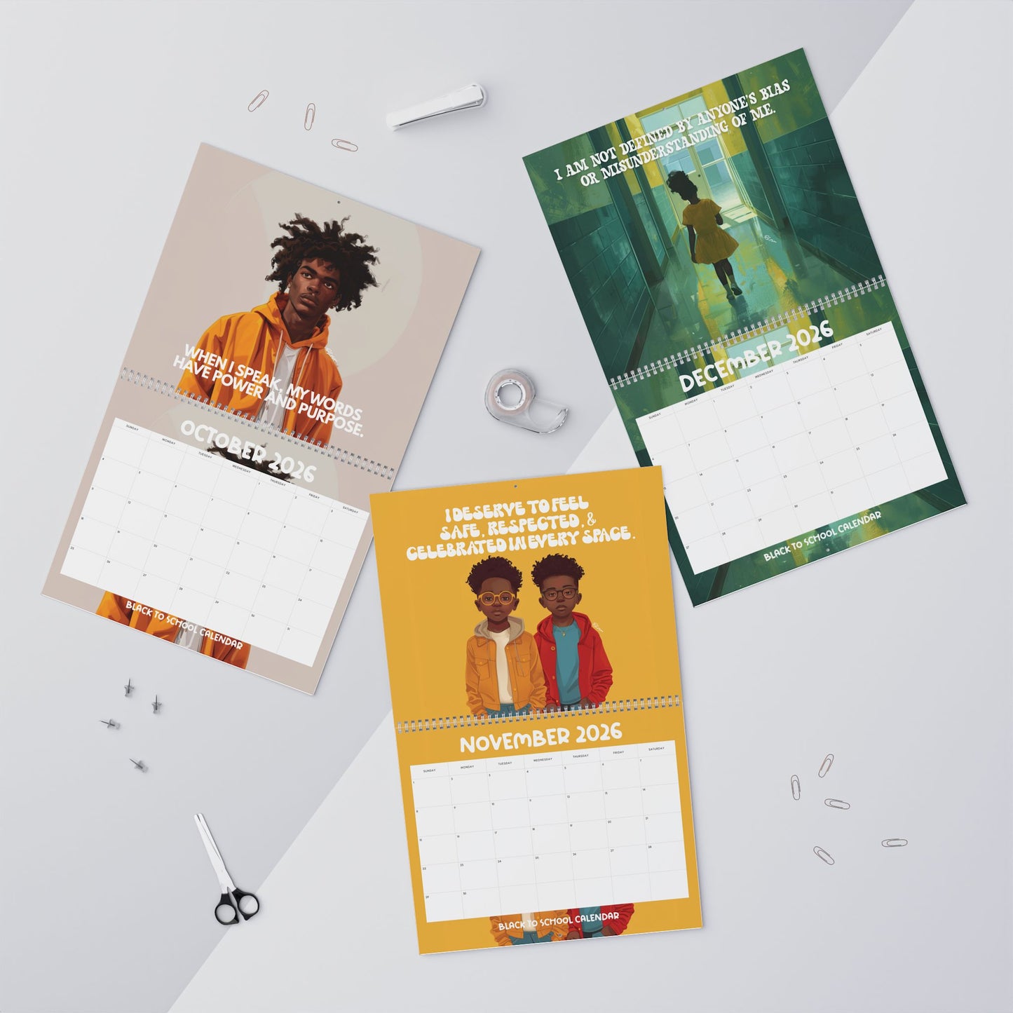 Black To School 2026 Calendar