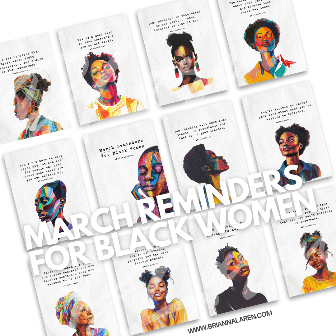 March Reminders for Black Women - Digital Download
