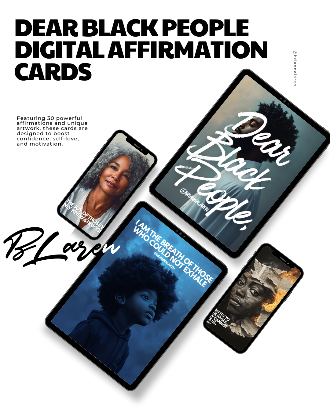 Dear Black People Digital Affirmation Cards