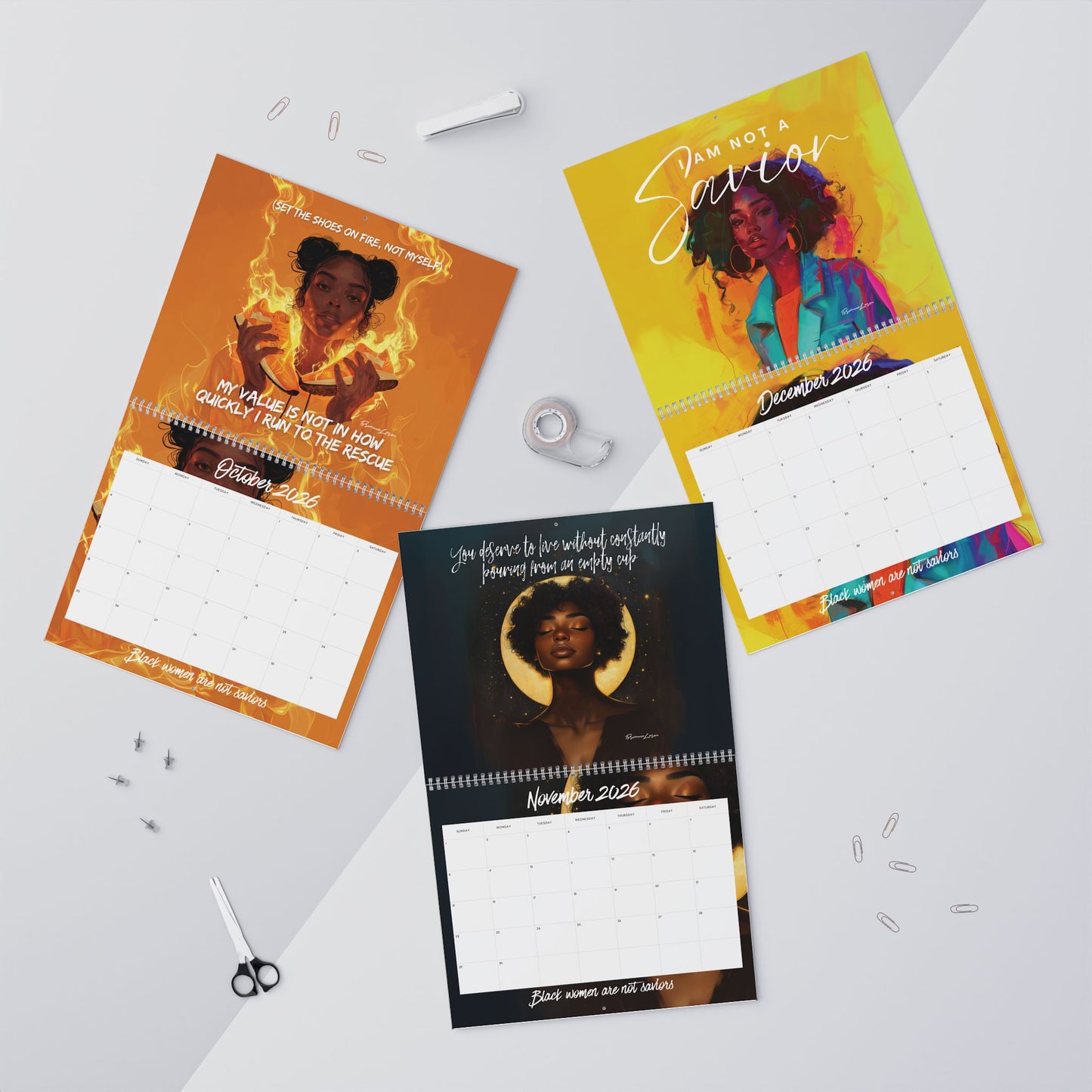Black Women Aren't Saviors 2026 Calendar