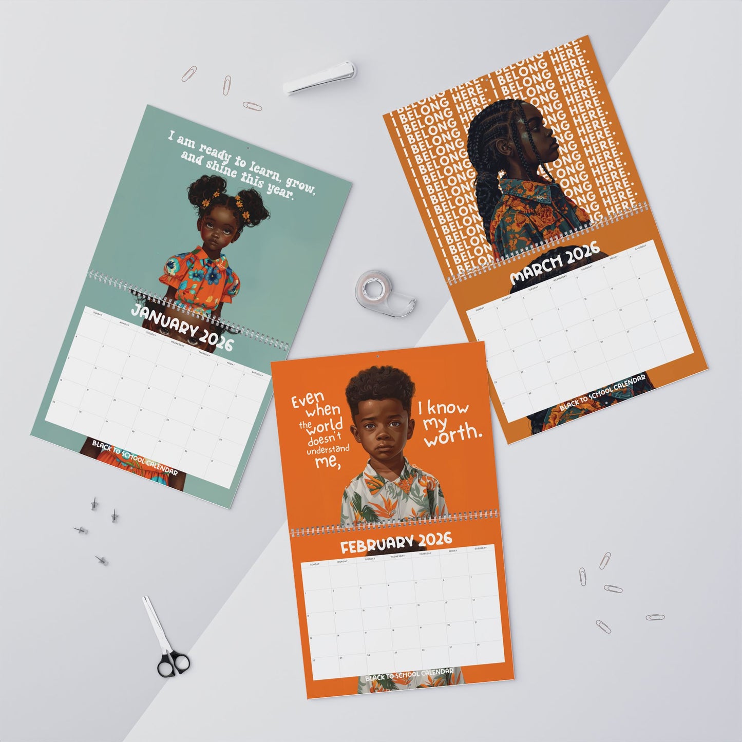 Black To School 2026 Calendar