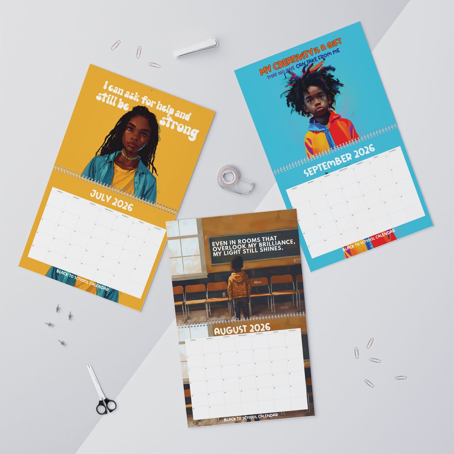 Black To School 2026 Calendar
