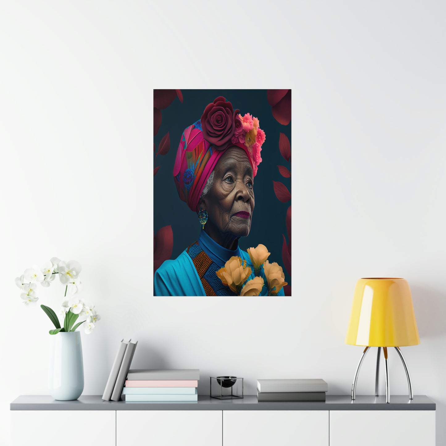 A Praying Grandmother Poster