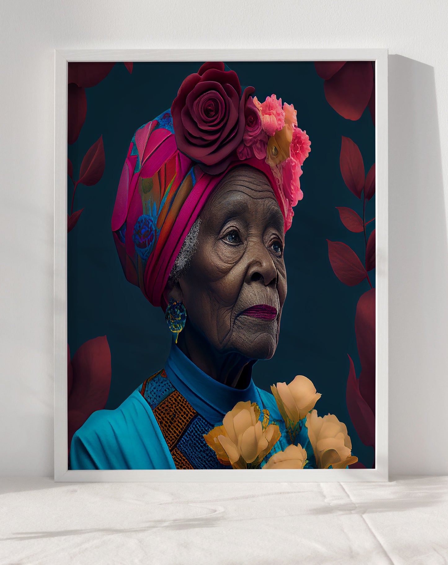 A Praying Grandmother Poster