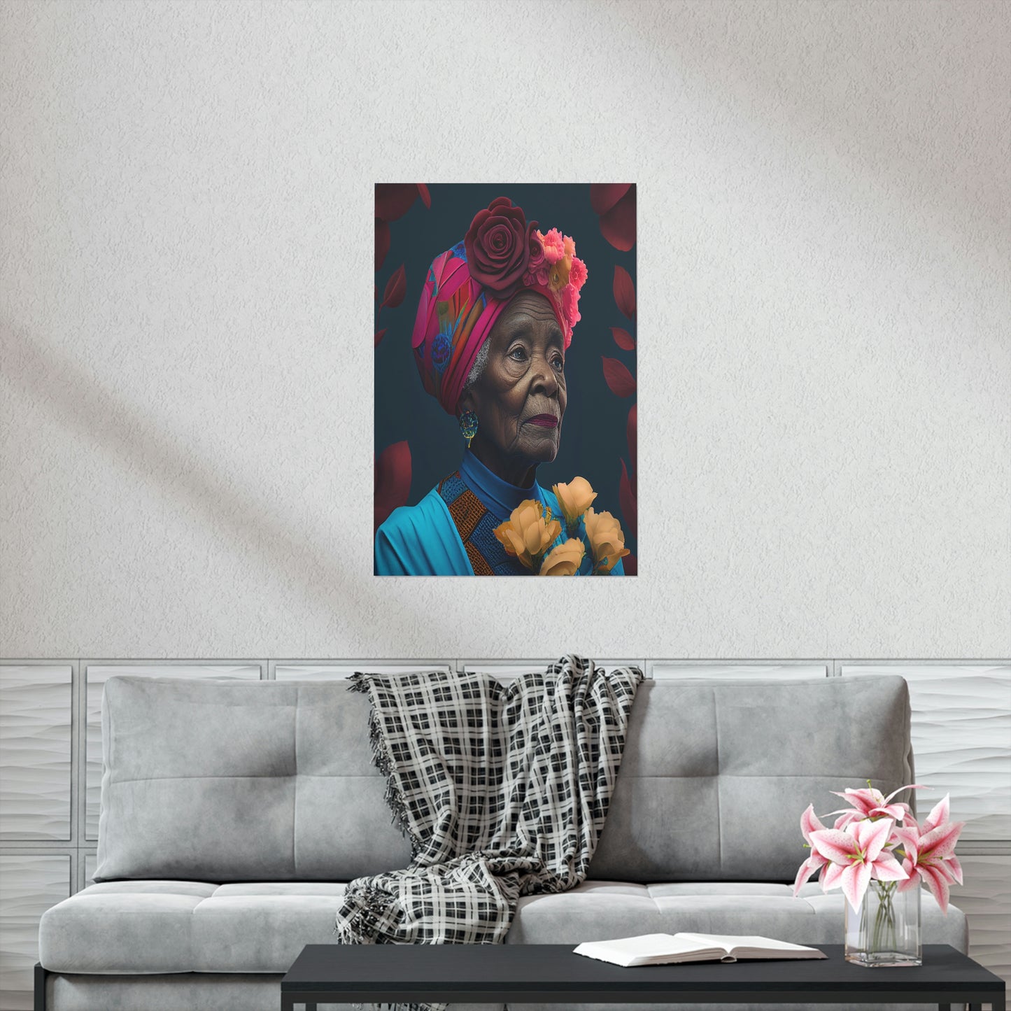 A Praying Grandmother Poster