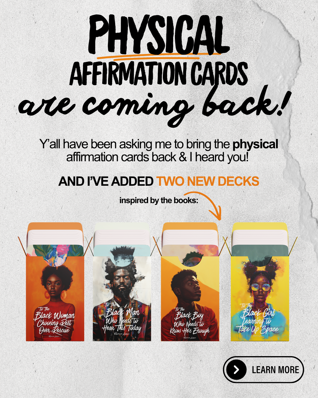 Physical Affirmation Cards