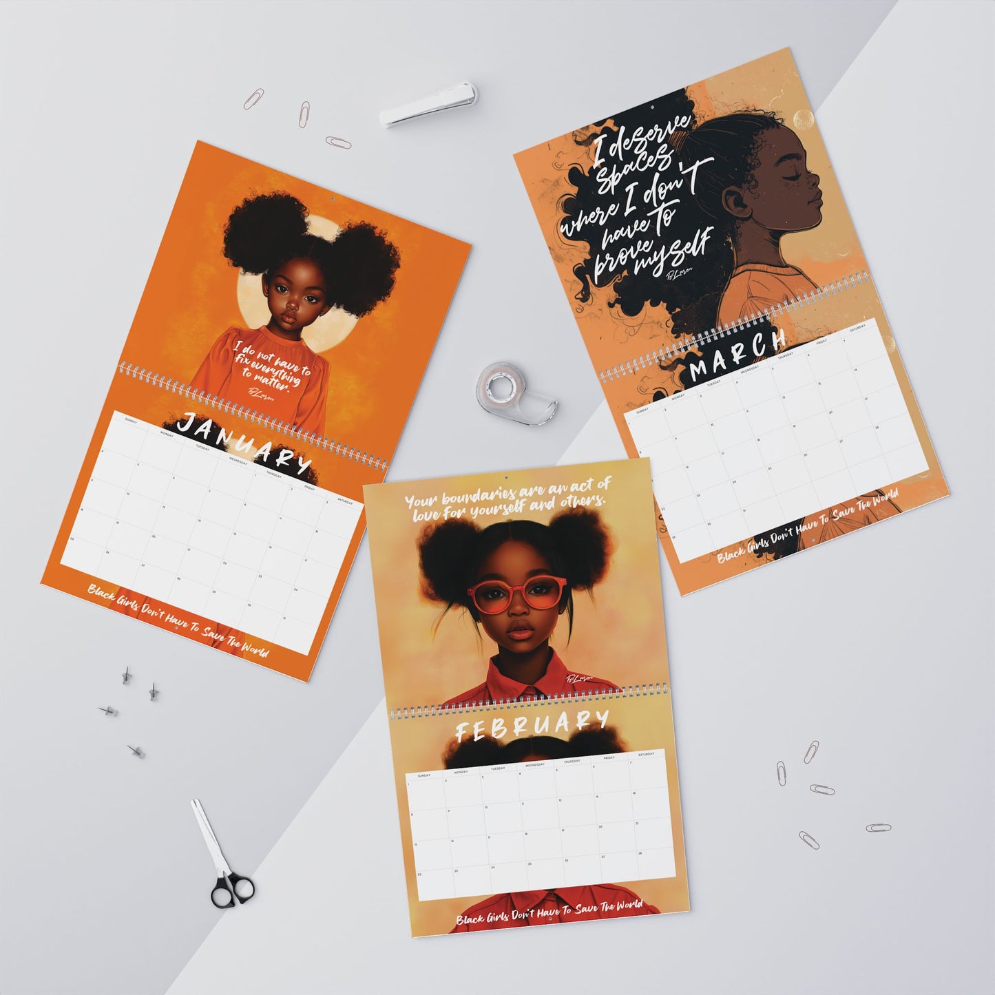 Black Girls 2026 Calendar