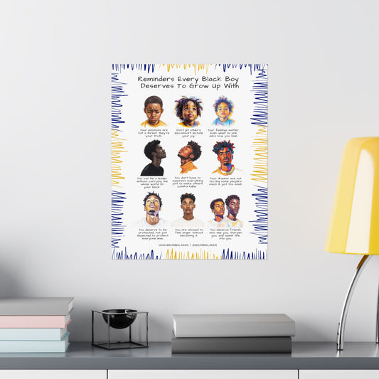 Black Boy Reminders Poster