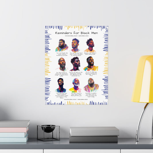 Black Men Reminders Poster