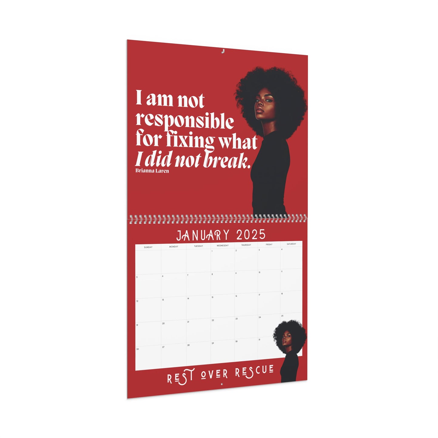 Rest Over Rescue Calendar