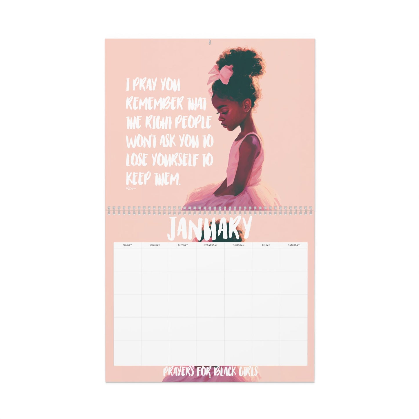 Prayers for Black Girls Wall Calendar