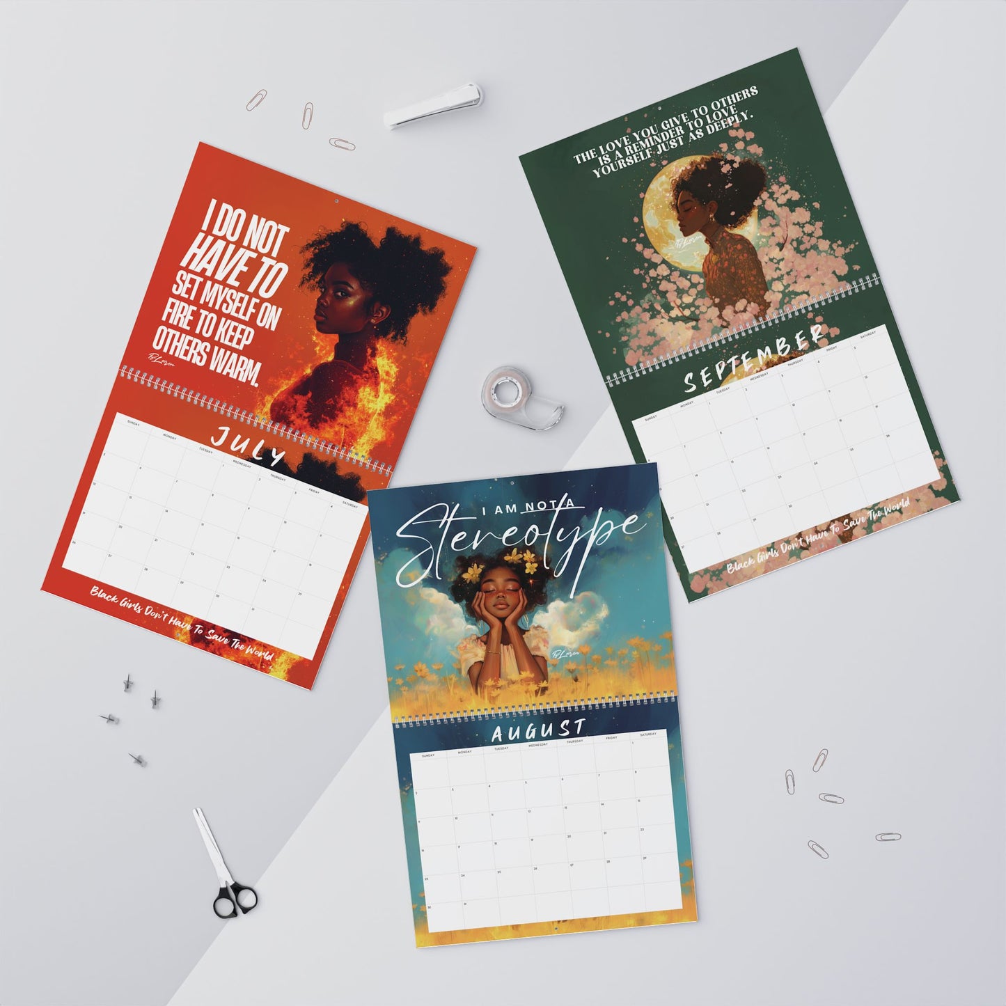 Black Girls 2026 Calendar