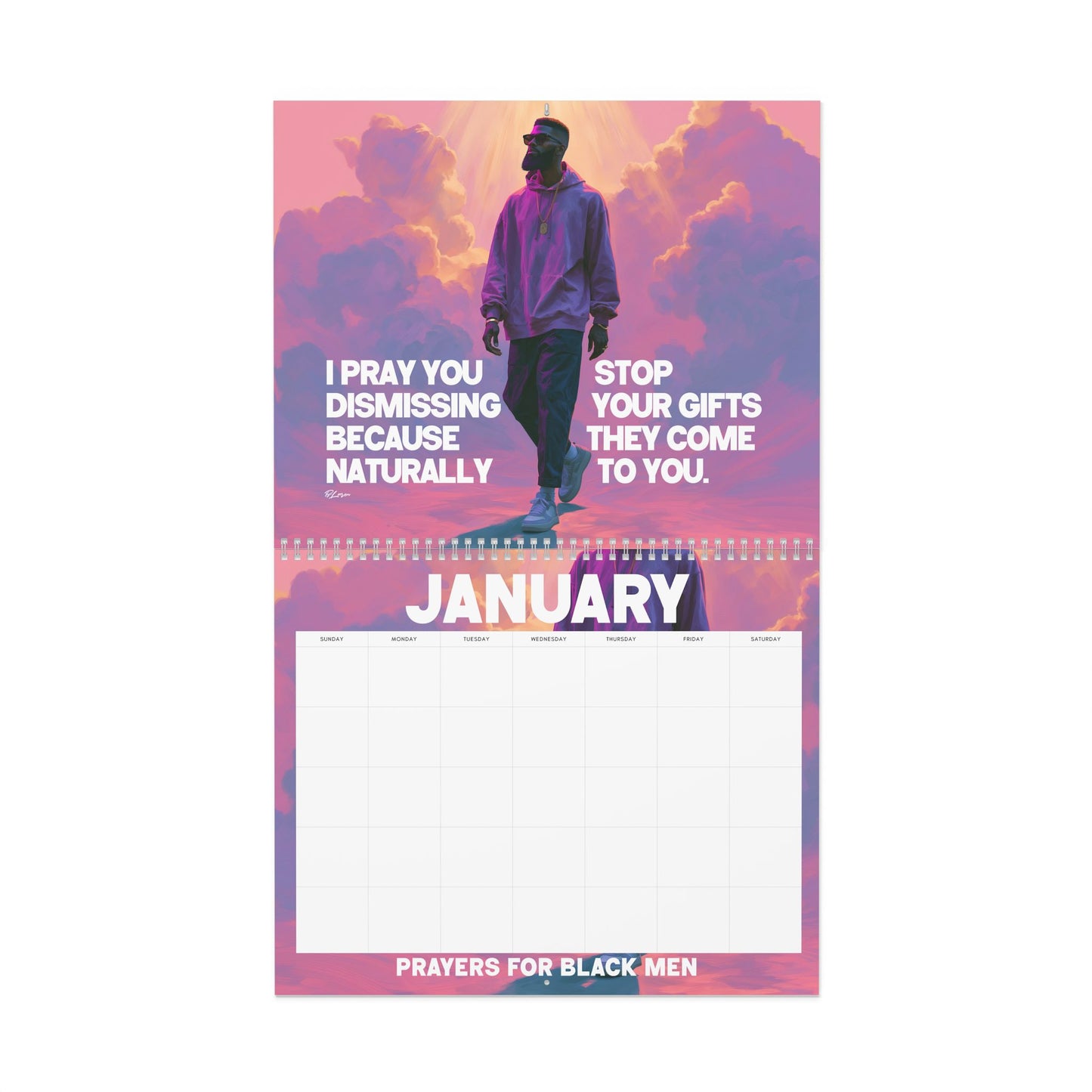 Prayers for Black Men Wall Calendar