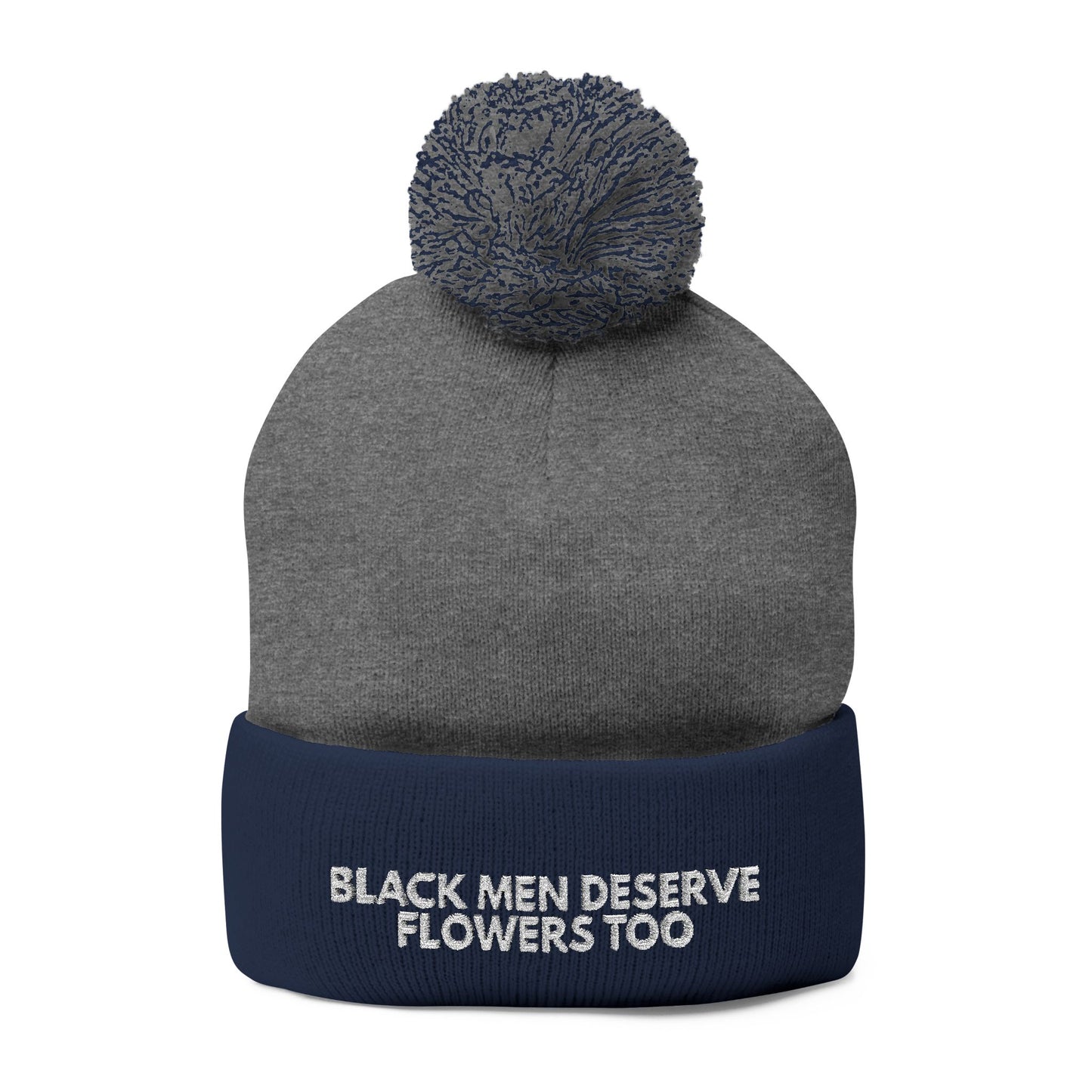 Black Men Deserve Flowers Too Knit Hat