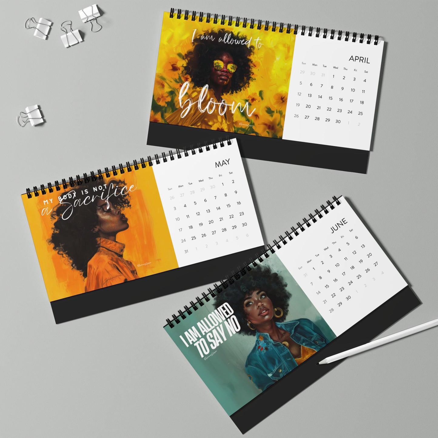 "Black Women Are Not Saviors" 2026 Desk Calendar