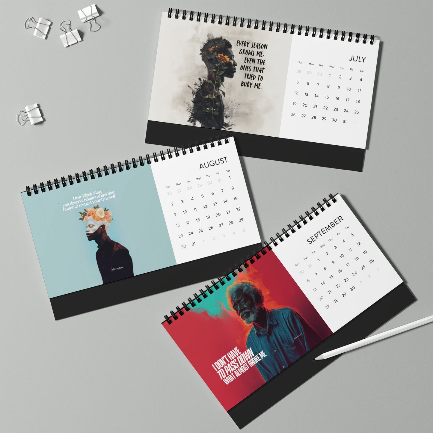 To The Black Man Who 2026 Desk Calendar