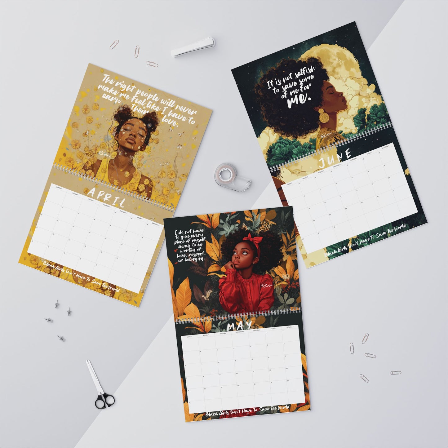 Black Girls 2026 Calendar