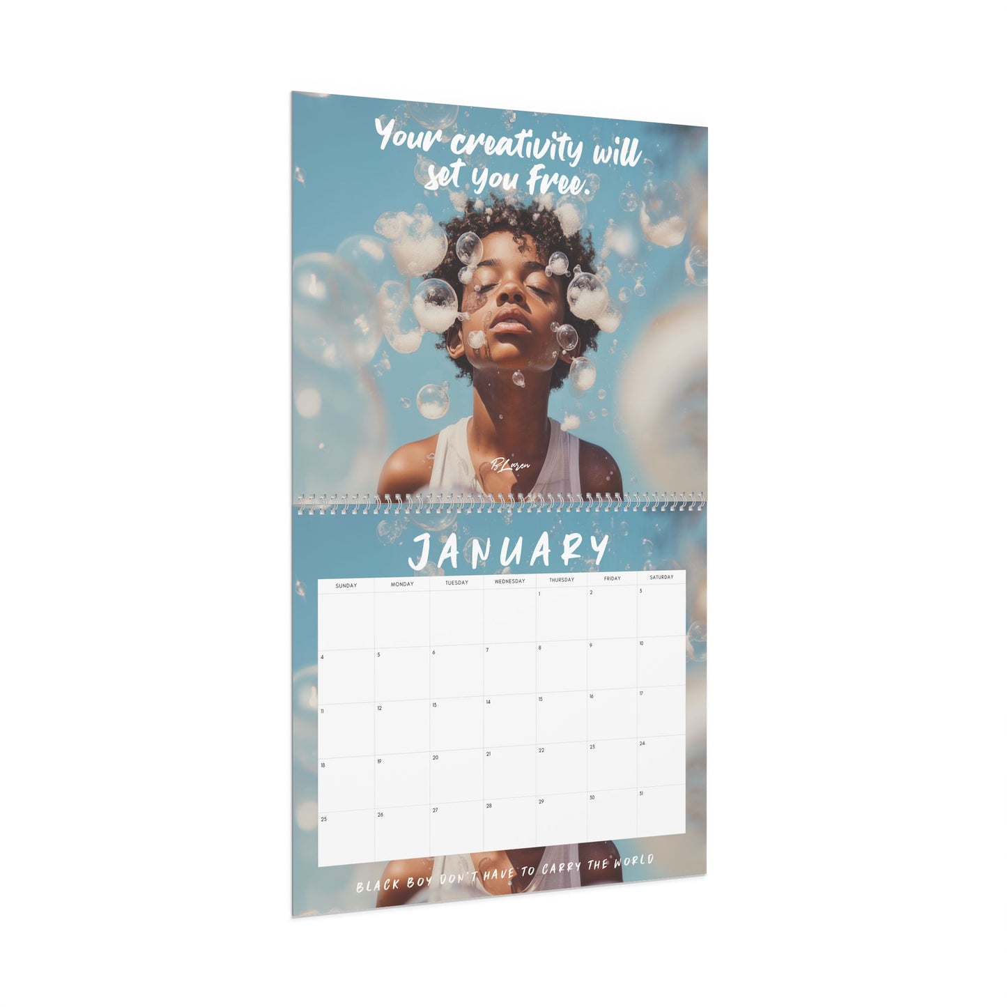 Black Boys 2026 Calendar