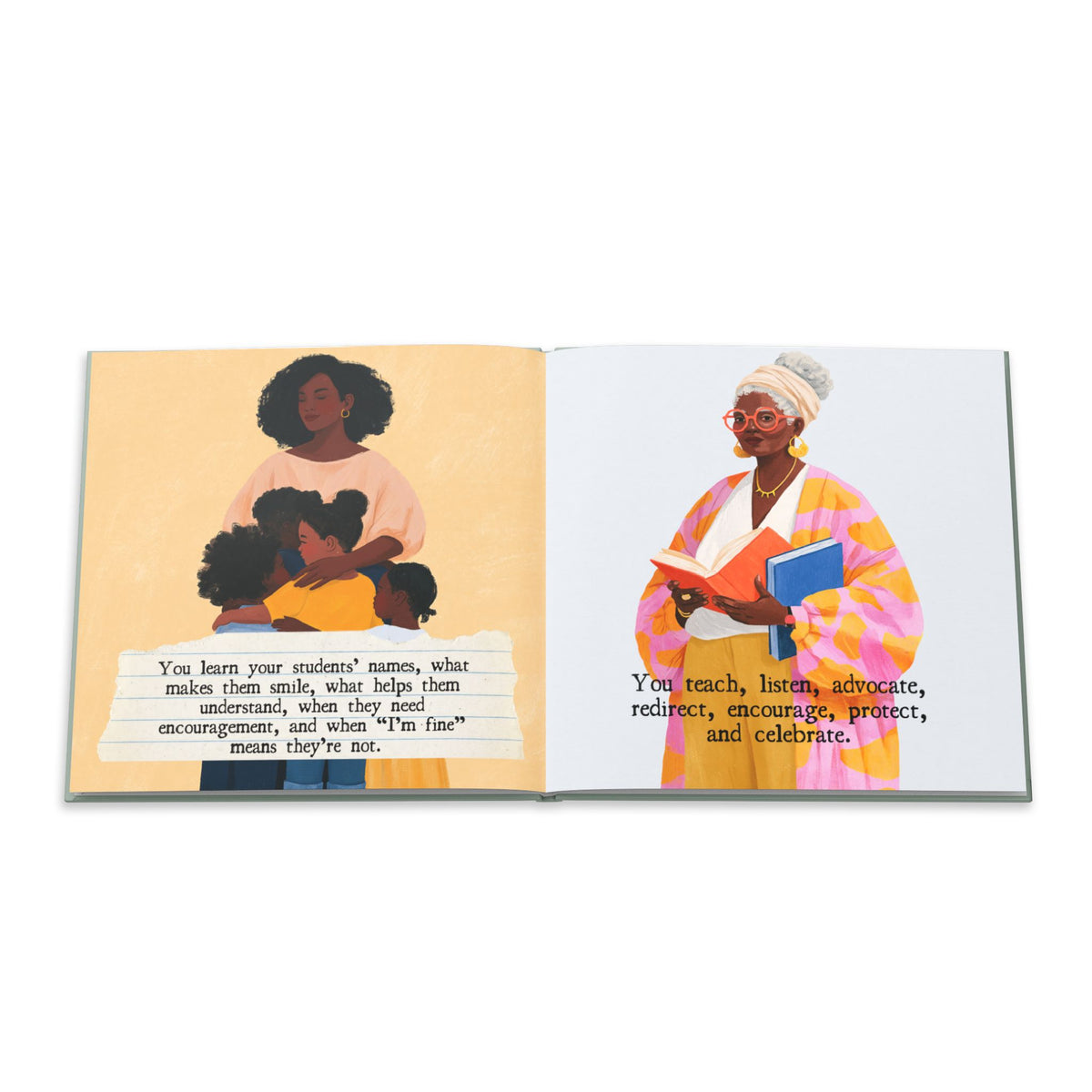 Dear Black Teachers Hardcover — Gift for Educators, Tribute Keepsake