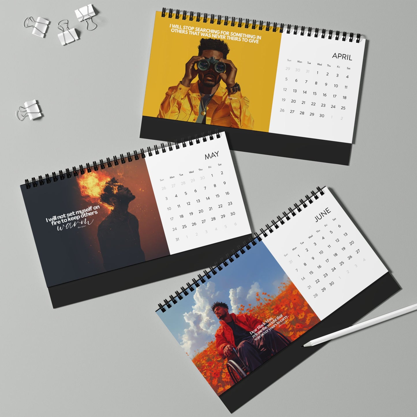 To The Black Man Who 2026 Desk Calendar