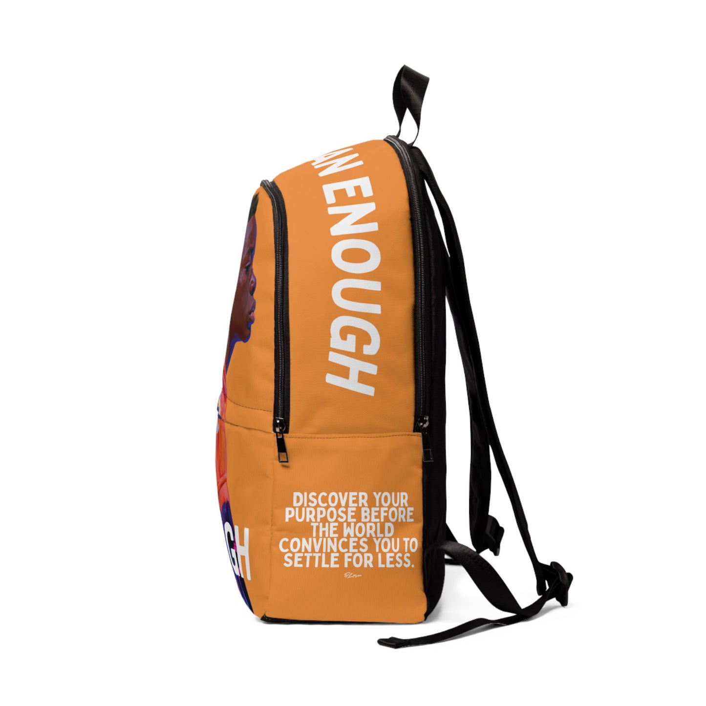 More Than Enough Backpack — Inspirational Black Fabric Backpack