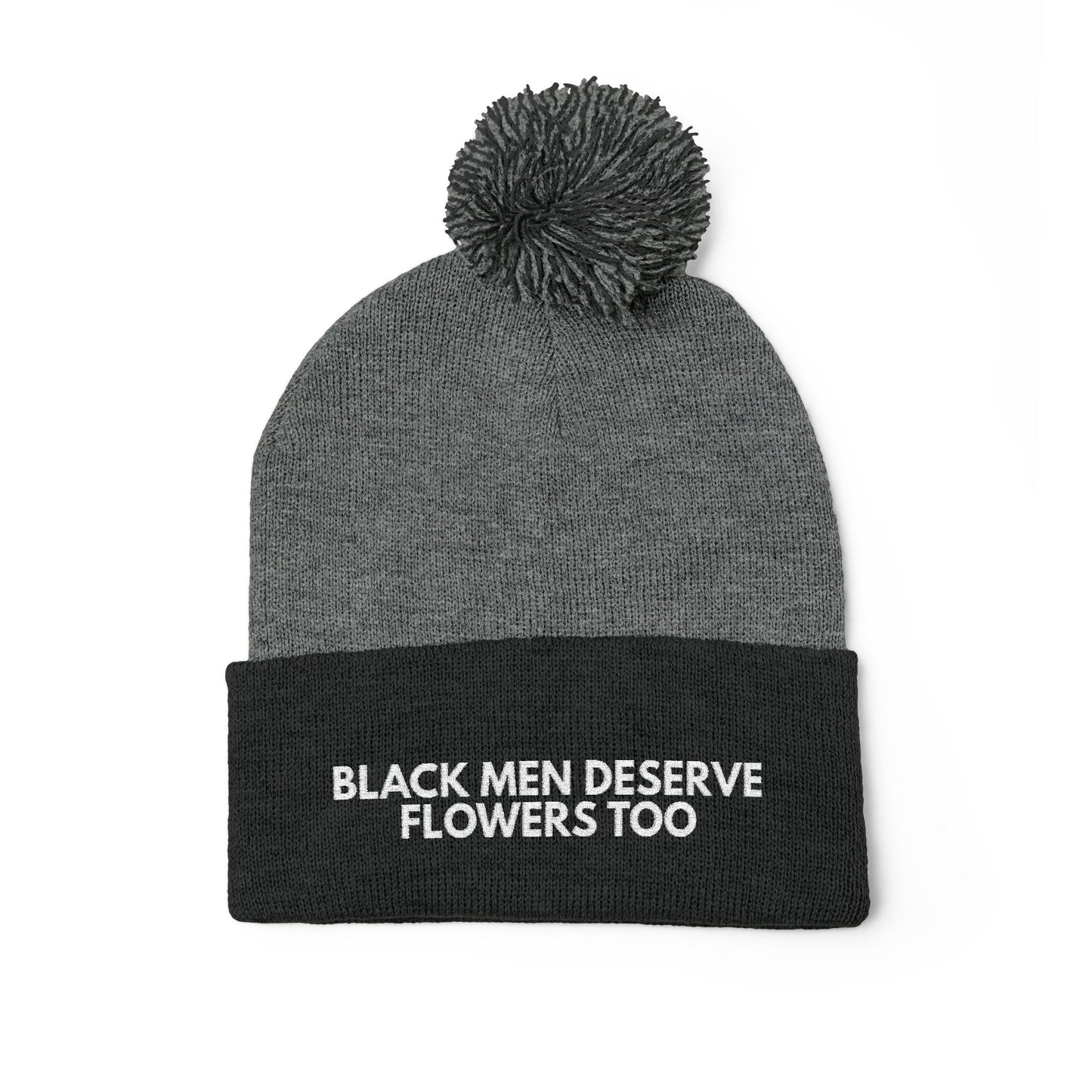Black Men Deserve Flowers Too Knit Hat