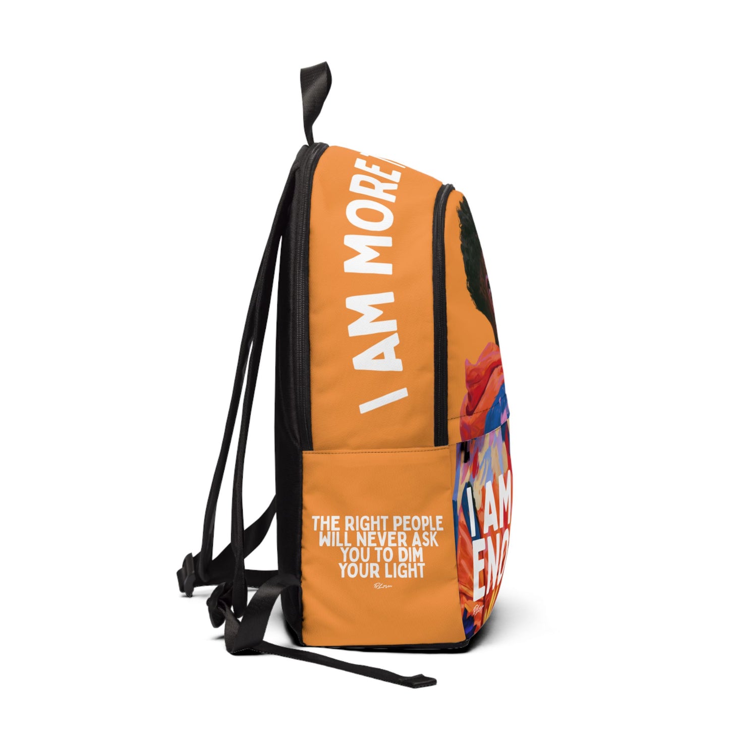 More Than Enough Backpack — Inspirational Black Fabric Backpack