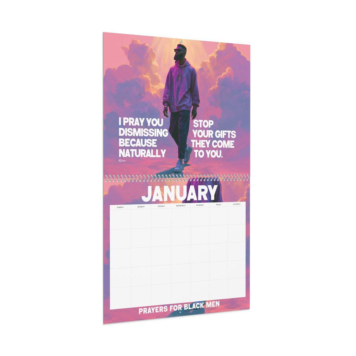 Prayers for Black Men Undated Calendar