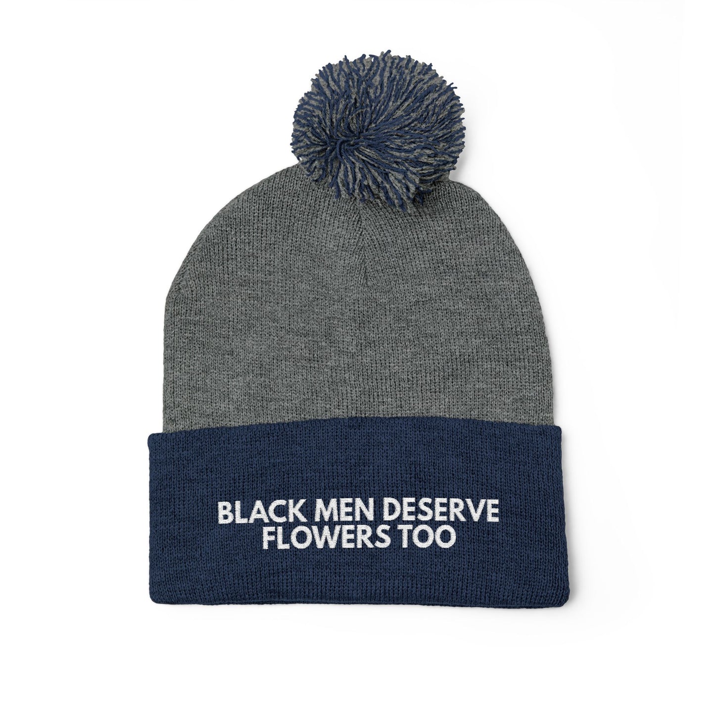 Black Men Deserve Flowers Too Knit Hat