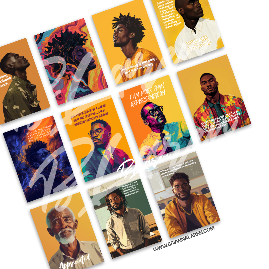 Affirmations for Black Male Educators  - Digital