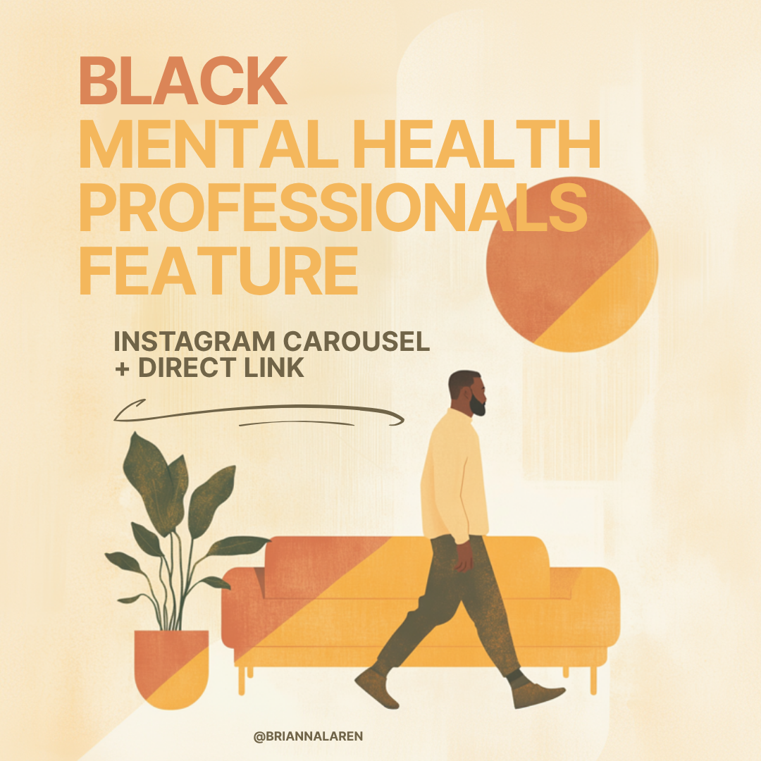 Black Therapist Feature | Carousel + Story Feature (with link)