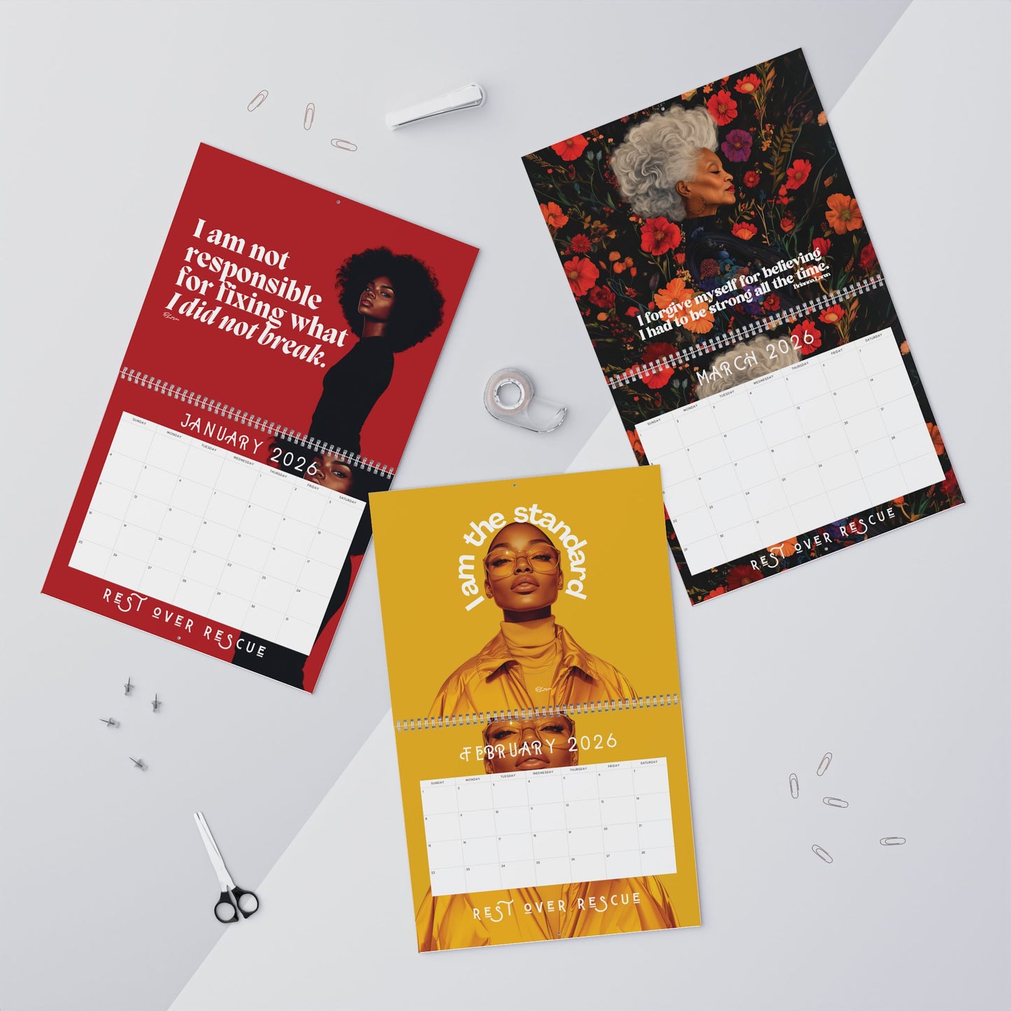 Rest Over Rescue 2026 Calendar