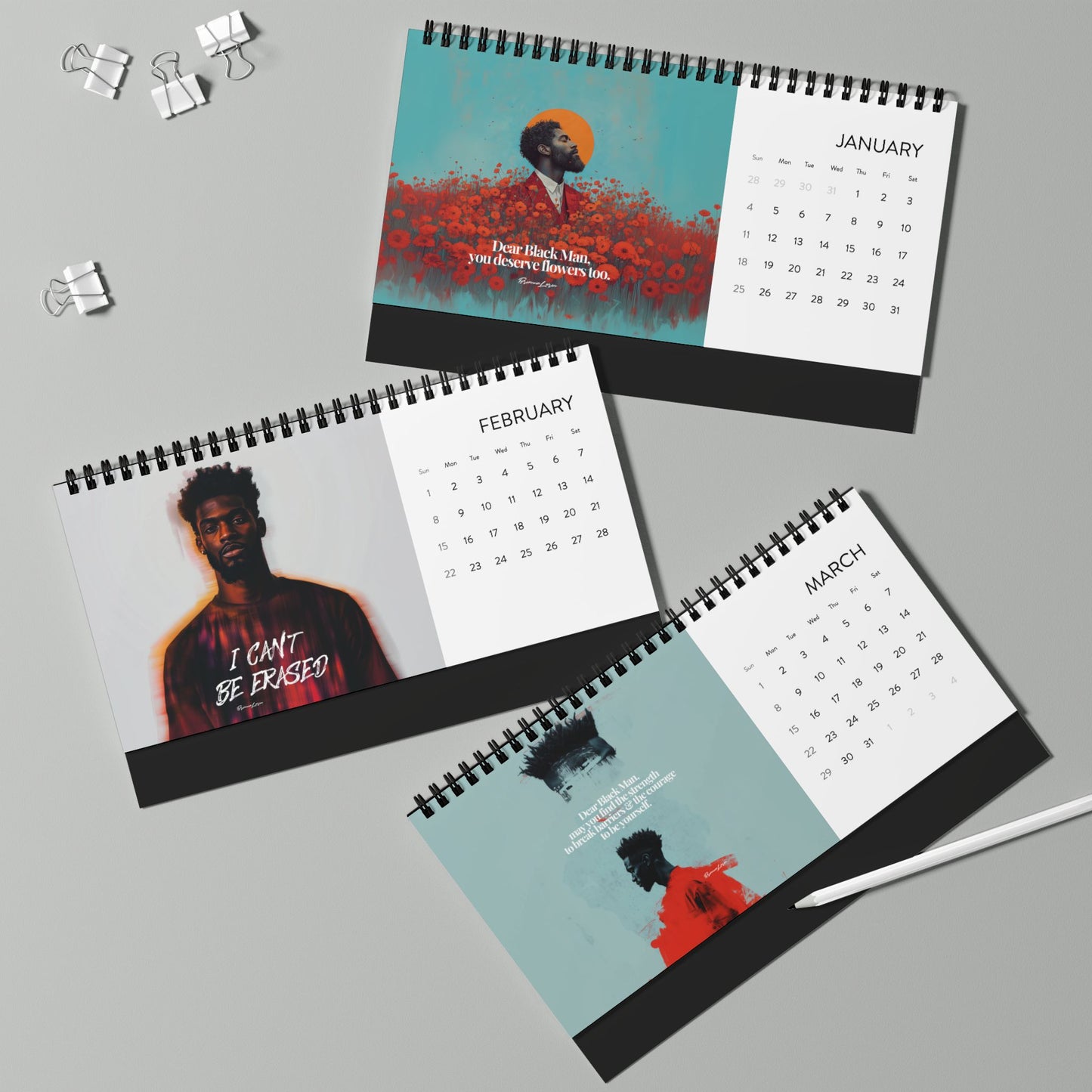 To The Black Man Who 2026 Desk Calendar