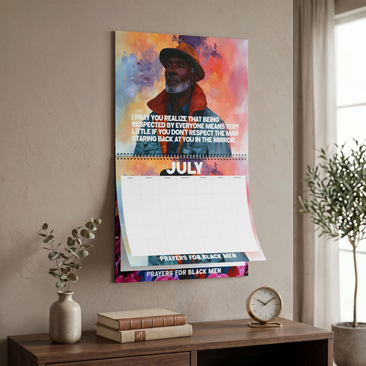 Prayers for Black Men Undated Calendar