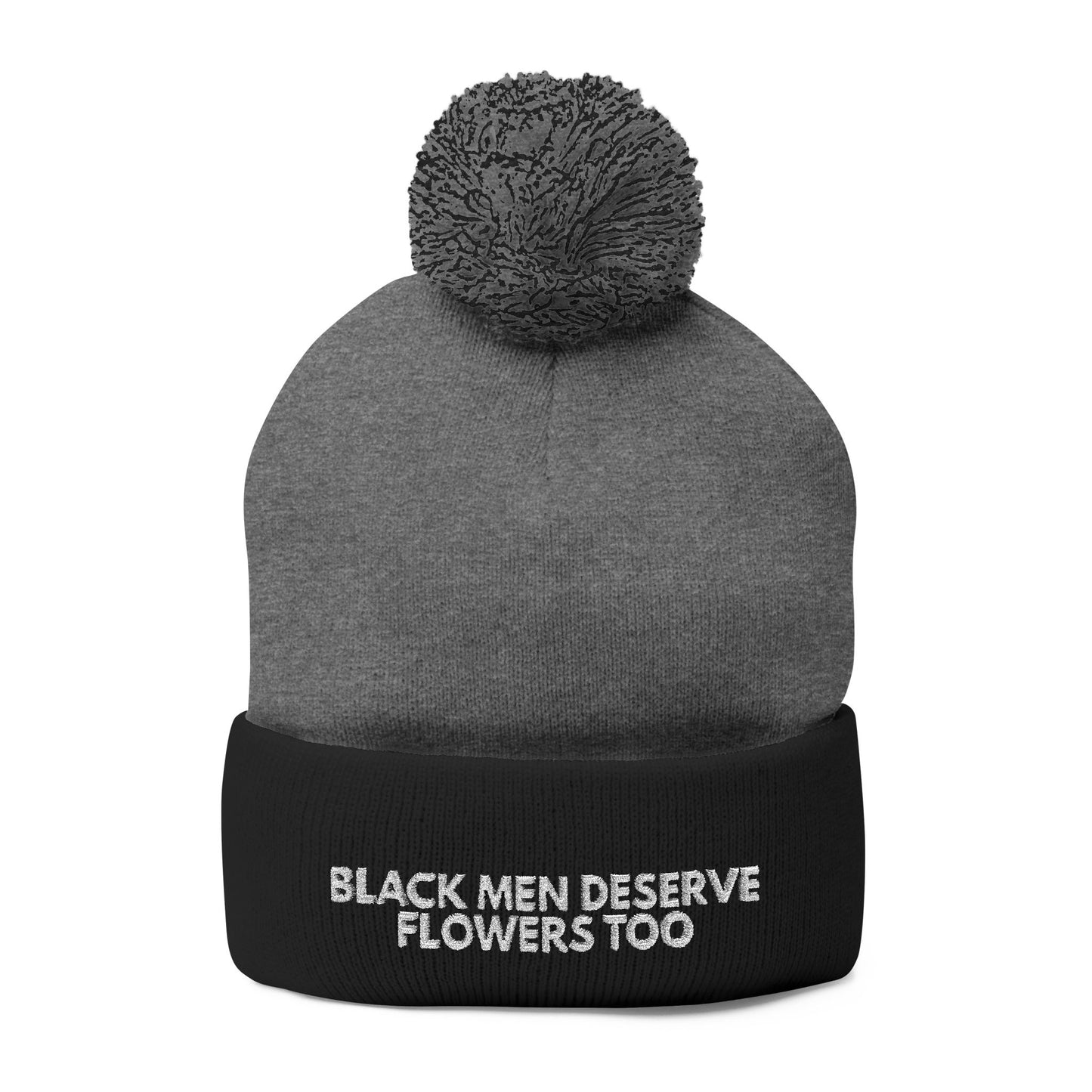 Black Men Deserve Flowers Too Knit Hat