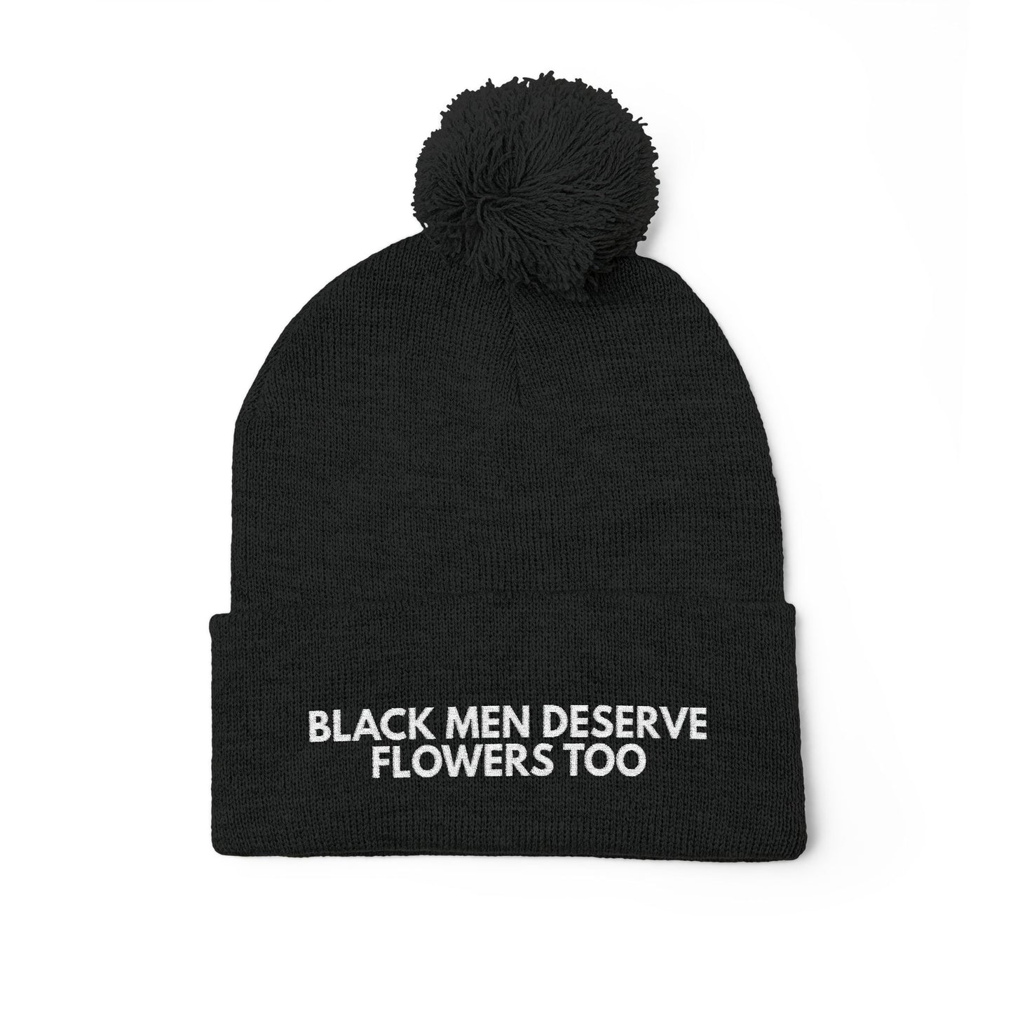 Black Men Deserve Flowers Too Knit Hat