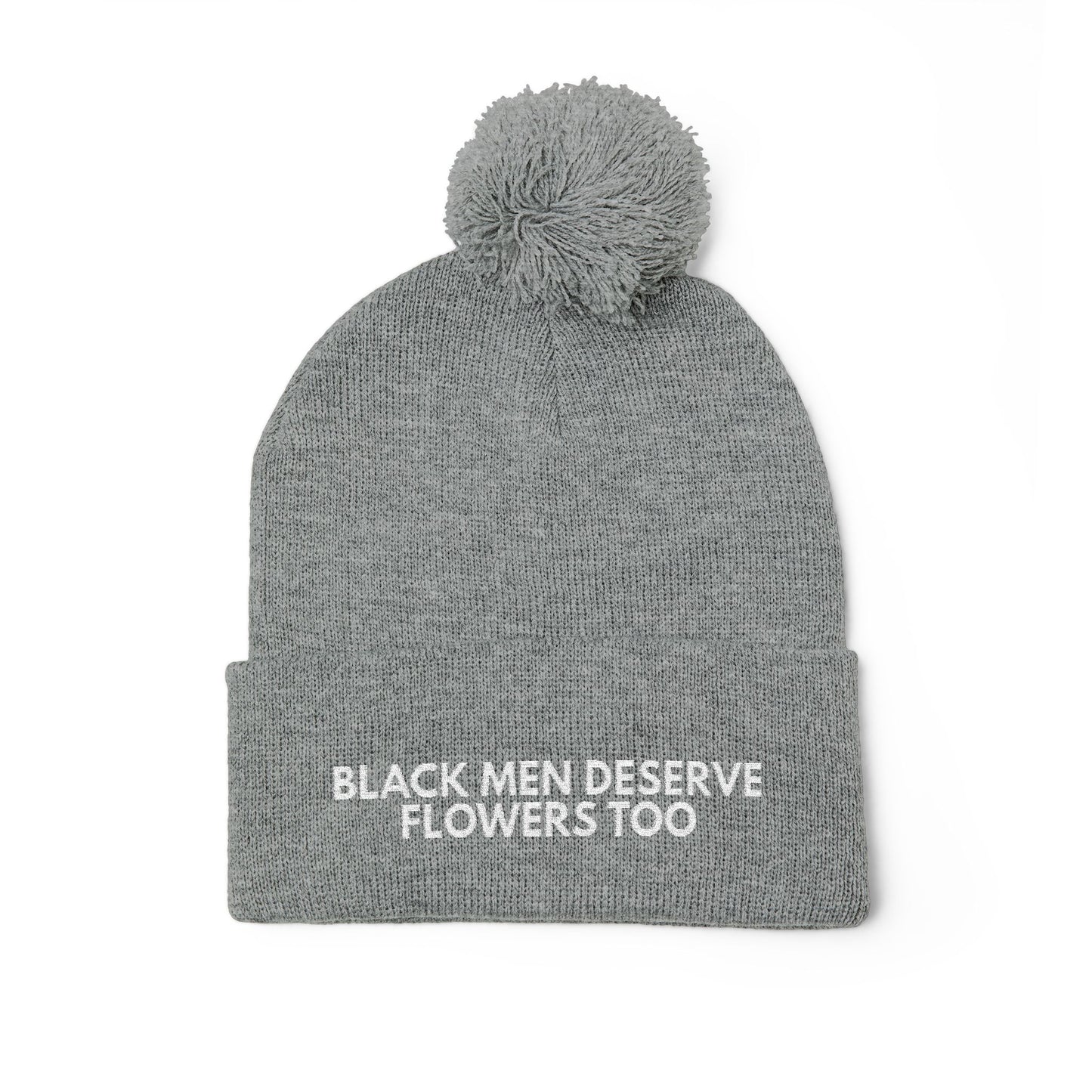 Black Men Deserve Flowers Too Knit Hat