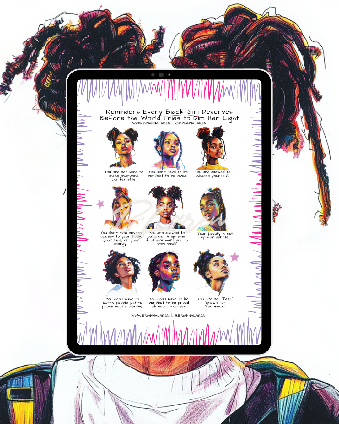 Digital Reminders Poster - Girls