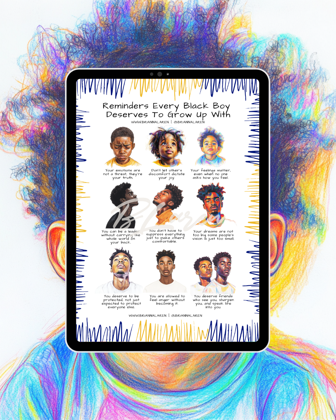 Digital Reminders Poster - Boys