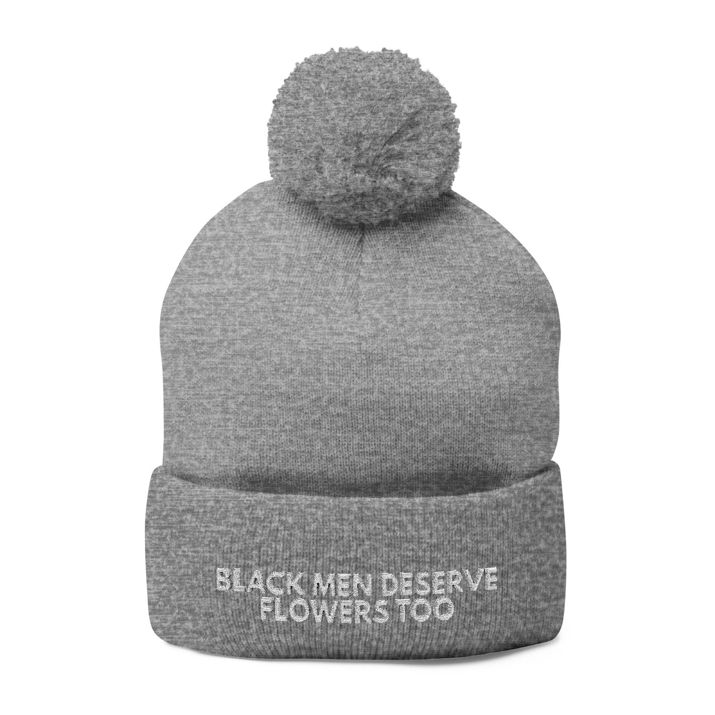 Black Men Deserve Flowers Too Knit Hat