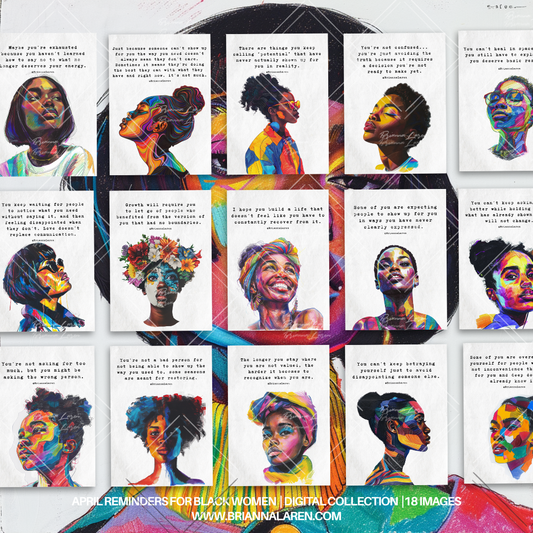 April Reminders for Black Women- Digital Download