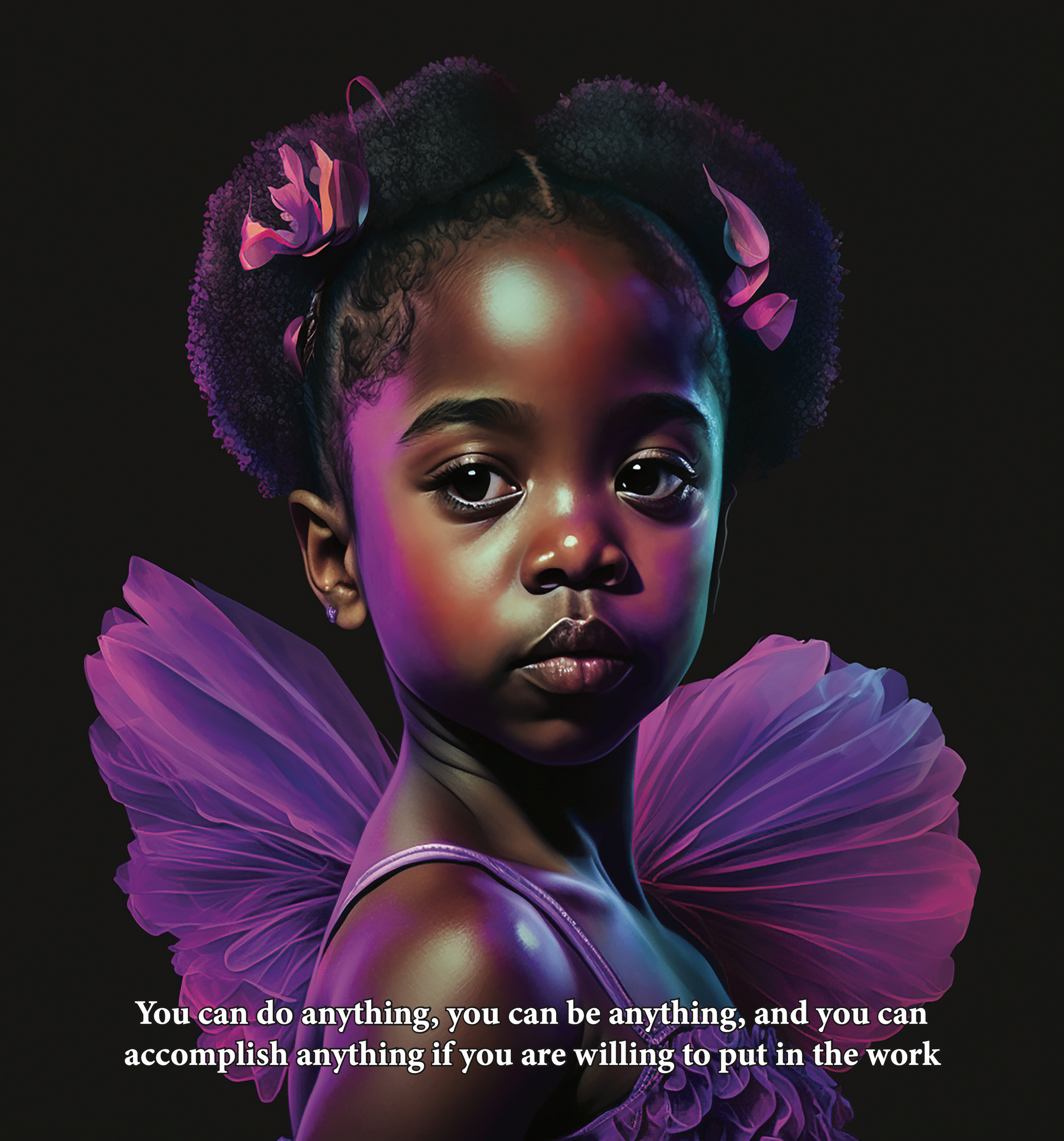 Be Joyful Brave Girl girl painting with darker skin for Teen girl Gift –  theartandsoulshop